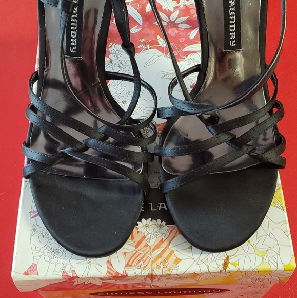 Black Chinese Laundry Heels Sandals Size 7M - Picture 1 of 6
